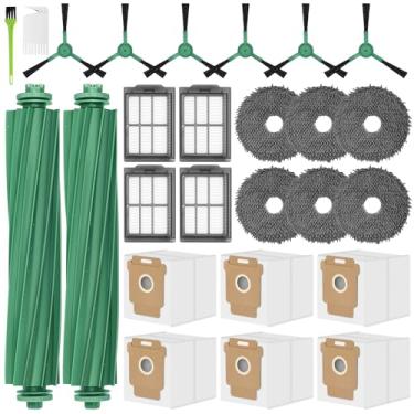 Imagem de RUKHOOL Conjunto de 26 peças de acessórios 505 para iRobot Roomba Plus 405/505 Combo Kit de acessórios, 2 escovas principais de rolo, 6 sacos de pó, 6 almofadas de esfregão, 4 filtros Hepa e 6 escovas