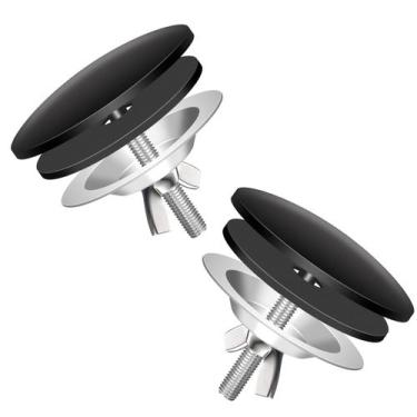 Imagem de Tampa de furo de pia KIBBEH em aço inoxidável, 2 peças para cozinha