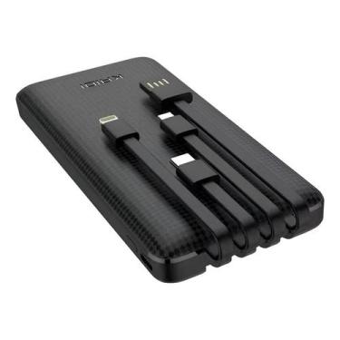 Imagem de Power Bank 20000Mah Sem Fio Indução Qi Usb-C Preto - Shopmix