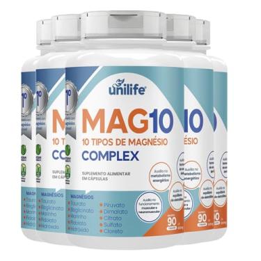 Imagem de Kit 5 Mag10 Complex Unilife 90 Cápsulas