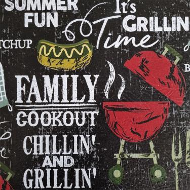 Imagem de 8 Jogo Americano Grill - Hambúrguer Impermeável Pvc