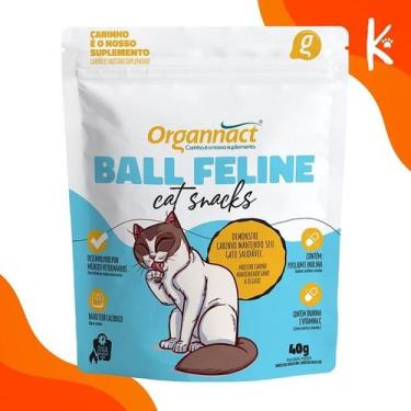 Imagem de Suplemento Ball Feline Cat Snacks para Gatos 40g - Organnact