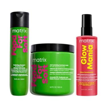 Imagem de Matrix Food For Soft Shampoo 300ml + Máscara 500ml + Leave-in Glow Man