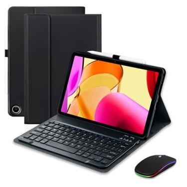 Imagem de XCHYTECHER Keyboard Case Mouse for Amazon Fire Max 11 11.0-inch (13th Generation,2023 Release),Detachable Type-C Charging Port Keyboard Magnetic Case with Pen Holder fit Max 11 Tablet (Black+Black)