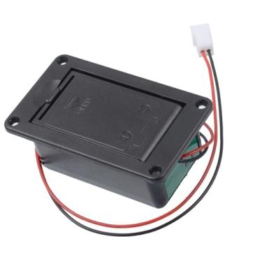 Imagem de Amagogo Caixa de Bateria para Captador de Guitarra 9V com Cabo E Plugue de 2 Pinos, Fácil Instalação