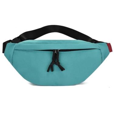 Imagem de Bolsa transversal para esportes ao ar livre com alças ajustáveis e grande capacidade de bolsa., Lago azul, Azul lago