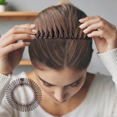 Imagem de Pente elástico flexível antiderrapante acessórios de cabelo para pentear e proteger o cabelo, ferramenta de cabelo fácil de usar