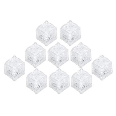 Imagem de Zerodis Cubos de Gelo Piscantes Iluminação de Jardinagem Doméstica Iluminação Interna Colorida Interna para Festas Pacote Com 10 Cubos de Gelo Luminosos para Bares Casamentos e Eventos de Piscantes