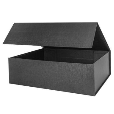 Imagem de Caixa de presente OBMMIRAO Upgrade Black Hard Extra Large com tampa