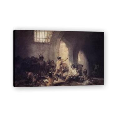 Imagem de Rehabilitation PlaceFrancisco De Goya Impressão em tela romântica espanhola - Obra-prima do influente pintor romântico 69,8 x 96 cm emoldurado