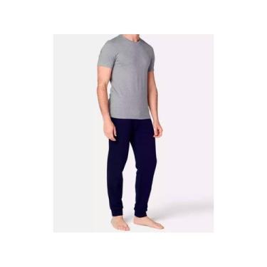 Imagem de Calça de moletom esportiva adequada para homens de algodão - Lightbek 