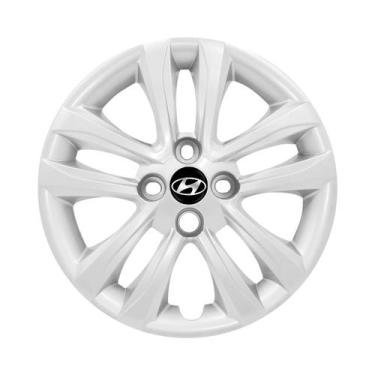 Imagem de Calota Aro 15 Prata Hb20 Hatch 2016 2017 2018 Com Emblema - GFM
