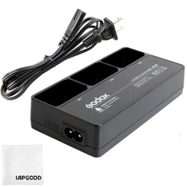 Imagem de Godox Kit de carregador de bateria triplo VC26T para GODOX AD100PRO V860III-C V860III-N V860III-S V1-C V1-N V1-S V1-PROC V1-PRON V1-PROS Flash Speedlite