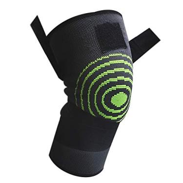 Imagem de Joelheira Elastica 3D bandagem Joelhos Compressão Academia Exercício Estabilidade Articulação Fitness Apoio Suporte