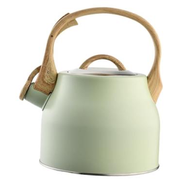 Imagem de WeiLaiKeQi Chaleira com apito, em aço inoxidável, para fogão, ideal para camping e apartamentos.