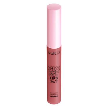 Imagem de Gloss Labial Vult Glossy Lips 24/7 Cor Rosa 5,2ml