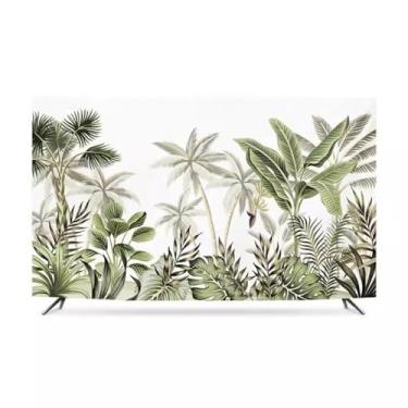 Imagem de Capa contra poeira para TV interna de 32 a 80 polegadas Tecido universal à prova d'água protetor de tela à prova de poeira para TVs LCD/LED resistente a arranhões Árvore decorativa 1||40-43 polegadas