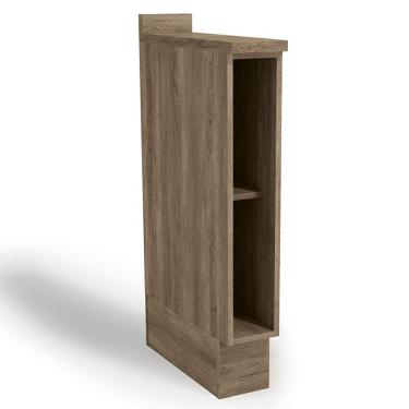 Imagem de Balcao Nicho Toalheiro Com Tampo 15 Cm Maxxi G740 Nogal Kappesberg Nogal