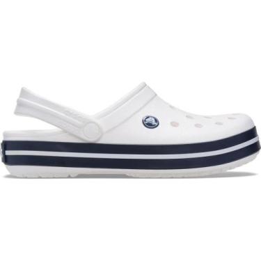 Imagem de Sandália Crocs Crocband Clog K White/Navy, White, Navy, 32