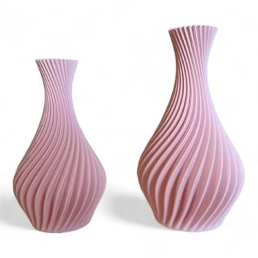 Imagem de Kit Vasos Decorativos em Espiral (Rosa)