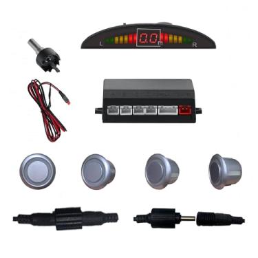 Imagem de SANDETOUN Kit de sensor de estacionamento kit de sensor de reserva sensor reverso para carro 18 opções de cores para sondas ajustável alarme volume profissional sensor de reversa para carro assistente