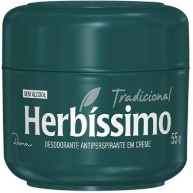 Imagem de Kit Desodorante Creme Herbissimo Tradicional 55G 5Und - Herbíssimo