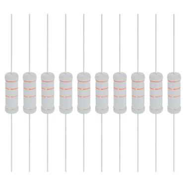 Imagem de YOKIVE 10 resistores de filme de óxido metálico de 33K Ohm 5 Watts, 5% de chumbo axial de resistor de tolerância | À prova de chamas para circuitos eletrônicos DIY, projetos de áudio e vídeo