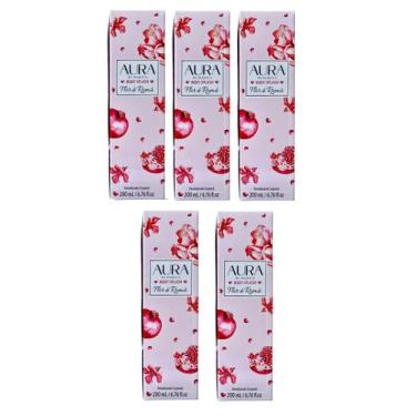Imagem de Aura by duques body splash flor de roma 200ml 5 unidades + brinde