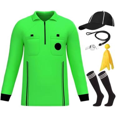 Imagem de REWANGOING Conjunto de meias masculinas com estampa de árbitro para basquete, futebol e futebol