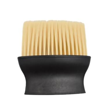 Imagem de Cabo ergonômico 2 em 1 multifacetado com cerdas flexíveis com escova, adequado para aberturas de ar condicionado/detalhes do carro. (amarelo + preto)