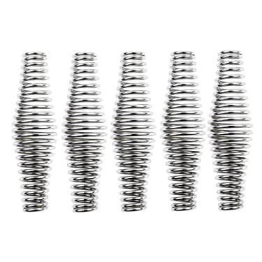 Imagem de Cabo de mola de churrasco de 5 peças, mola de aço inoxidável, alças de churrasco resistentes de 14 cm para fogões a lenha, defumadores de churrasco, churrasqueiras, poços, armários