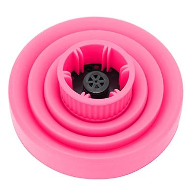 Imagem de Generic Difusor de Secador de Cabelo Dobrável Difusor de Sopro Portátil de Silicone para Cachos de Longa Duração Adequado para Secador de Cabelo de 4-5 Cm para Estilo de Encaracolado (Rosa)