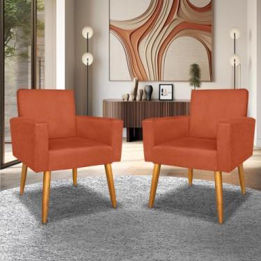 Imagem de Conjunto Kit 2 Poltronas Cadeiras Decorativas Nina Sala Tv - Casal Dec