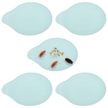 Imagem de 5 tigelas alimentadoras de críquete isópodes para comer insetos para invertebrados caracol caranguejo dubia, barata, cereja, barata (verde)