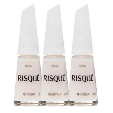 Imagem de Kit 3 Esmalte Risqué Rendas do Brasil Rendinha 8ml