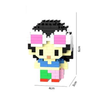 Imagem de Brinquedo Blocos de Montar Infantil Brinquedo Educativo Animais De Bri