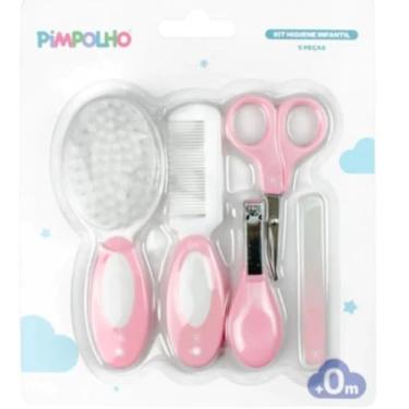Imagem de Pimpolho Kit Cuidados para Bebe 5 Peças Rosa