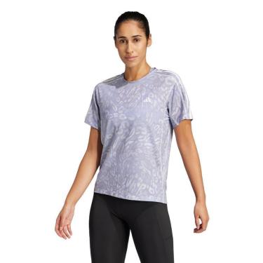 Imagem de Camiseta Adidas Own the Run CLIMACOOL Três Listras Feminina-Feminino