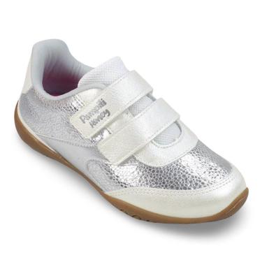 Imagem de Tênis Infantil Menina Pampili New Honey Branco Prata-Feminino
