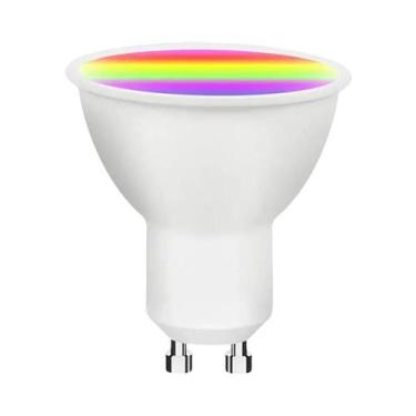 Imagem de Lâmpadas LED GU10 Inteligentes Com WiFi, Zigbee, RGBCW, Holofotes Com 