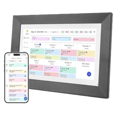 Imagem de VBESTLIFE Calendário Digital Inteligente de 10,1 Polegadas, Planejador Familiar Com Tela Sensível Ao Toque WiFi Com Gráfico de Tarefas Interativo e Porta-retratos HD, para Cozinha de (Plugue dos EUA)