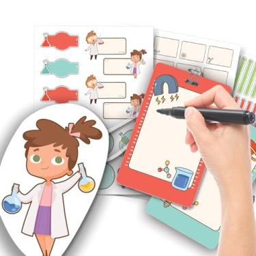 Imagem de Etiqueta Escolar Neutra com TAG + Caneta (Ciências, Etiquetas + 2 TAGs)