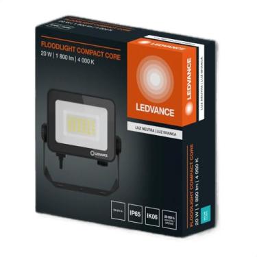 Imagem de Refletor Projetor 20w Ledvance Luz Neutra 4000k Ip65