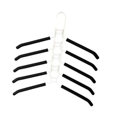 Imagem de UGPLM Cabide de roupas multicamadas, organizador de armário, cabide de em 1 para camisas, jaquetas, ternos, casacos e suéteres, Preto Branco