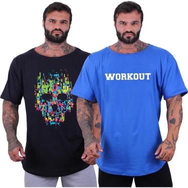 Imagem de Kit 2 Camisetas Morcegão Masculina MXD Conceito Fitness Academia Musculação-Masculino