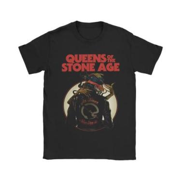 Imagem de Camiseta Masculina 100 Algodão Com Gola Redonda E Manga Curta Queens o