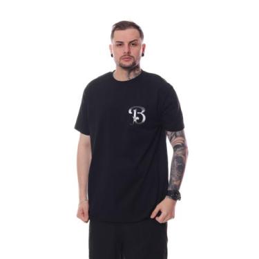 Imagem de Camiseta Bali Company B Letter Fade, Preto, g