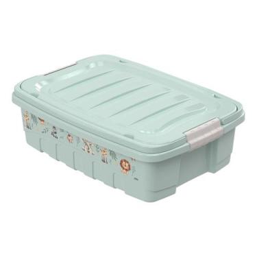 Imagem de Caixa Organizadora Infantil Bebê Decorada 8,5 litros Meninos - Plasúti