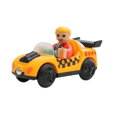 Imagem de Conjunto De Brinquedos De Trem De Madeira Com Simulação De Cena De Lav