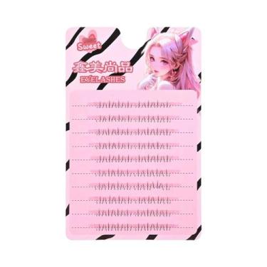 Imagem de Cílios Postiços Individuais Curtos, Sem Cola Necessária, Cachos De Cíl